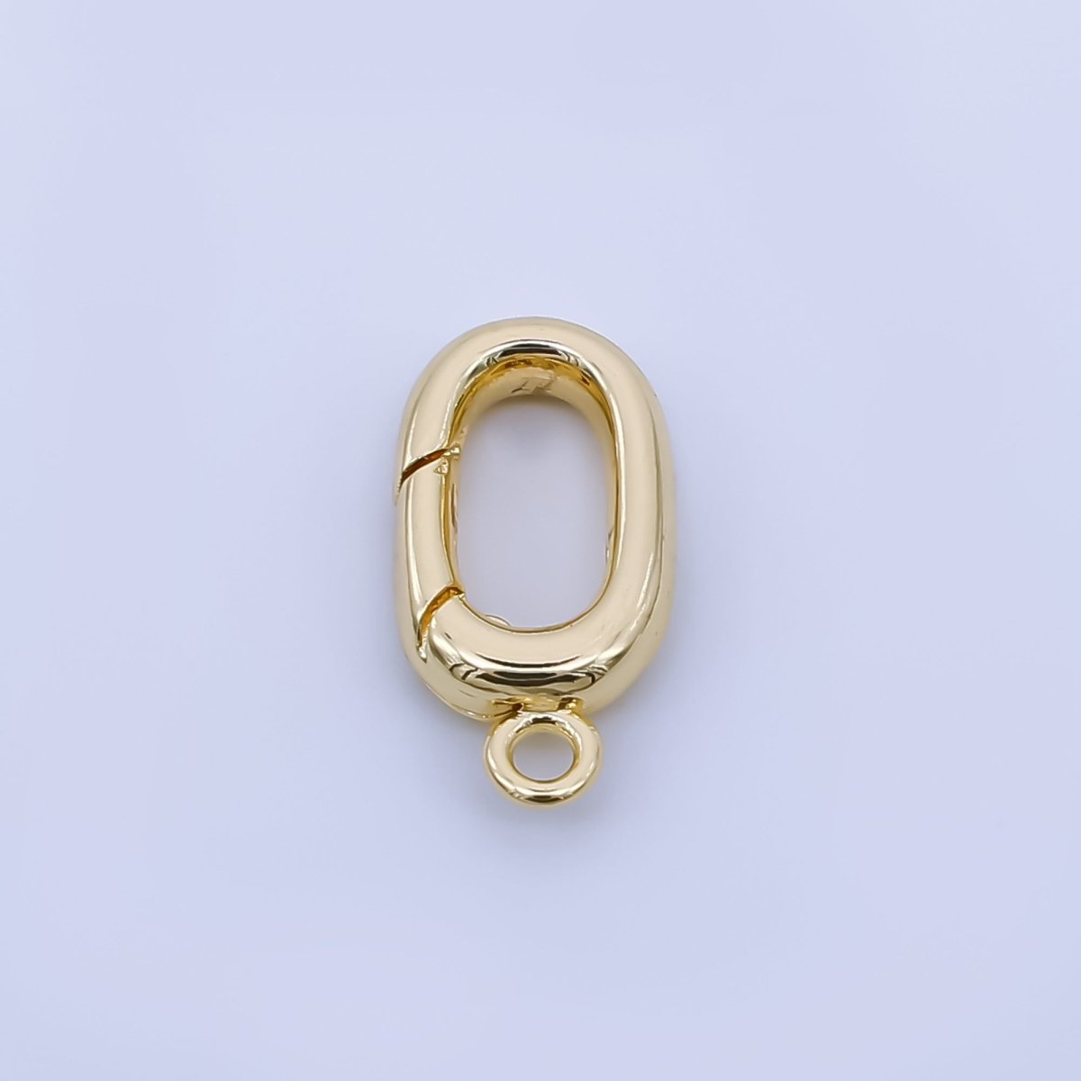 24K Gold Filled 12mm Push - Gate In Clasp Charm Finding | Z1322 - DLUXCA