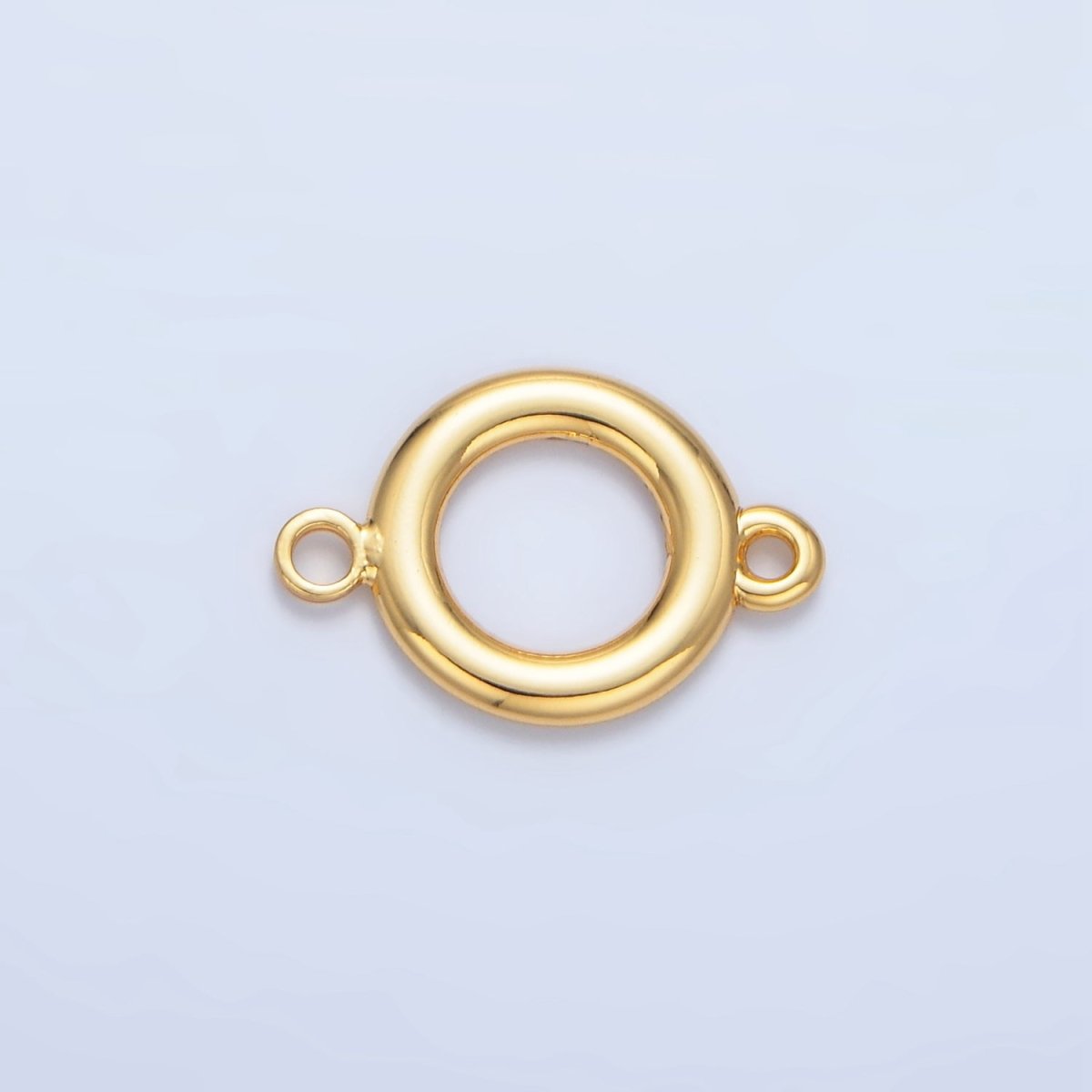 24K Gold Filled 13mm Minimalist Round Connector | F614 - DLUXCA