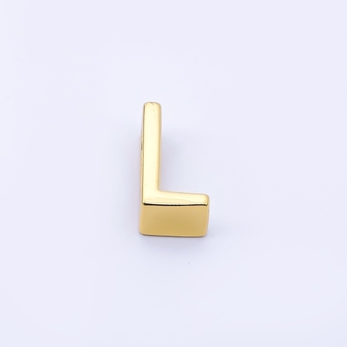 24K Gold Filled 13mm Personalized Minimalist Initial Letter Alphabet Bead | AF131 - AF143 - DLUXCA