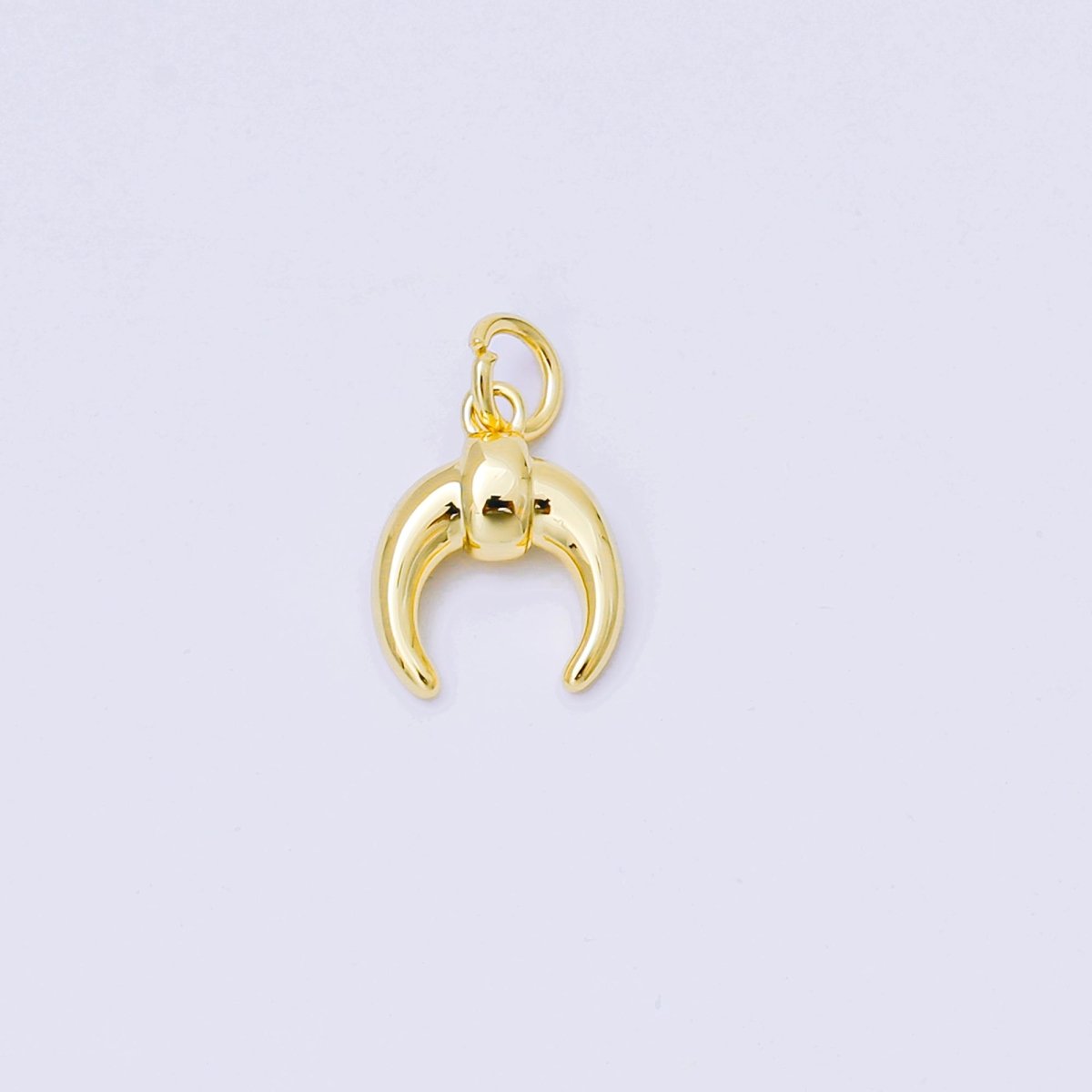 24K Gold Filled 13mm Tusk Charm in Gold & Silver | AF1255 - DLUXCA