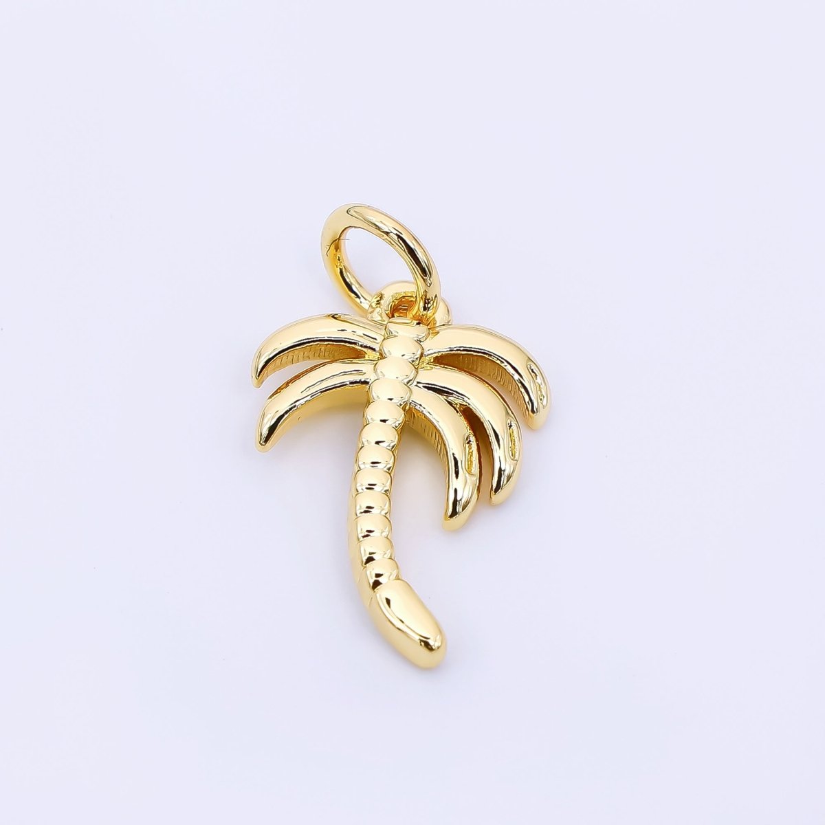 24K Gold Filled 14mm Coconut Tree Charm | AF - 537 - DLUXCA