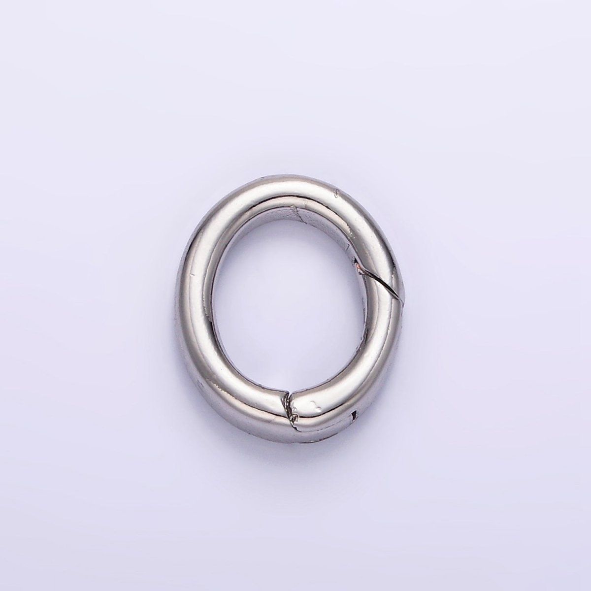 24K Gold Filled 14mm Oval Push Spring Gate Findings in Gold & Silver | Z798 - DLUXCA