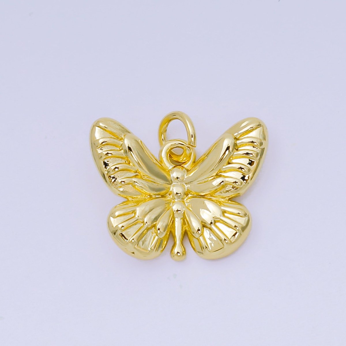 24K Gold Filled 14mm The Moth Butterfly Animal Charm | AH - 586 - DLUXCA