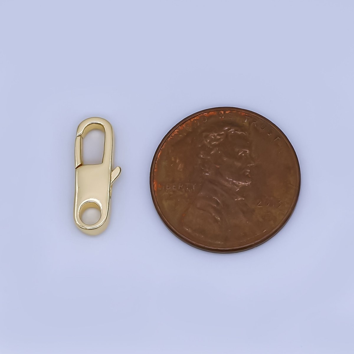 24K Gold Filled 15mm Lobster Clasp Charm Finding | Z1353 - DLUXCA