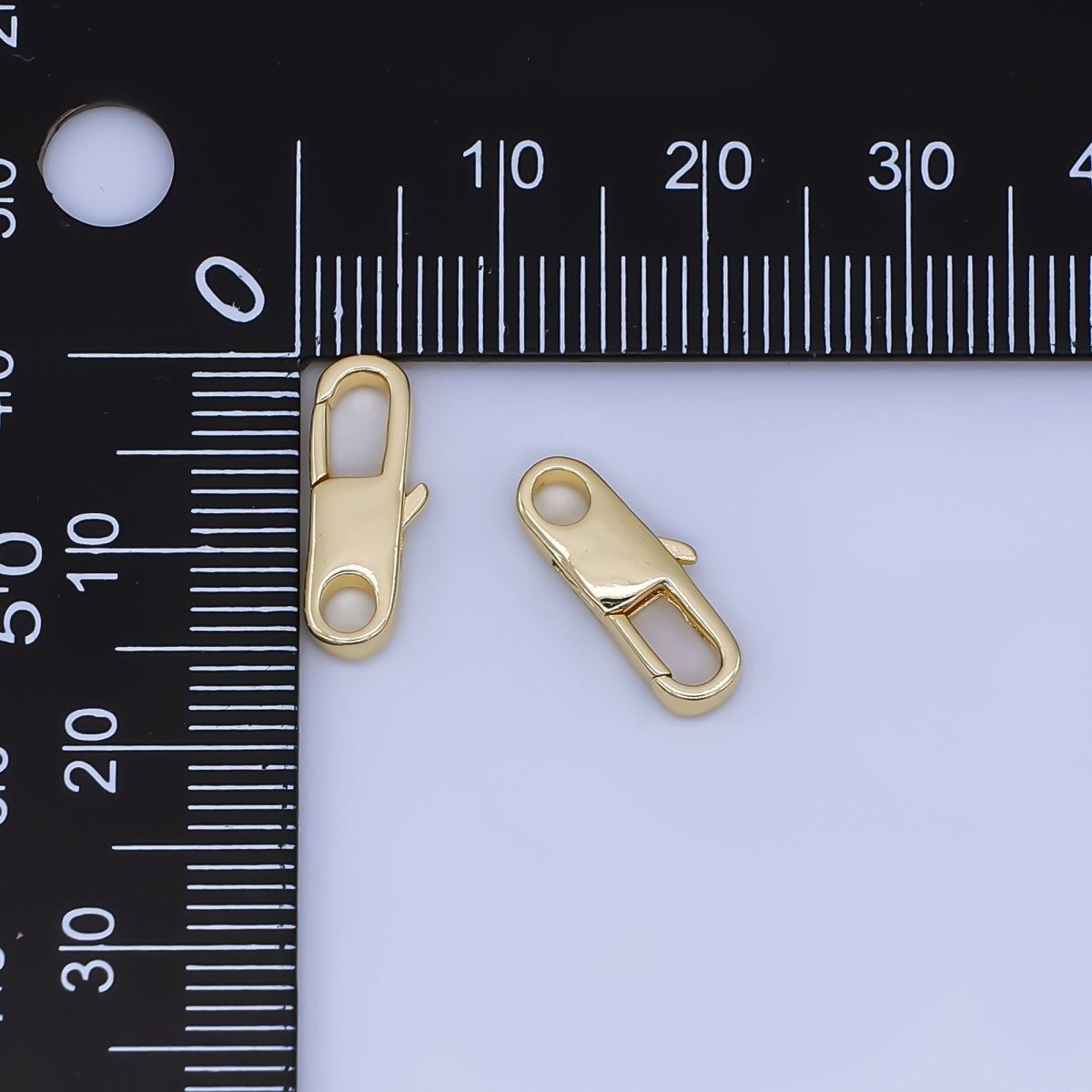 24K Gold Filled 15mm Lobster Clasp Charm Finding | Z1353 - DLUXCA