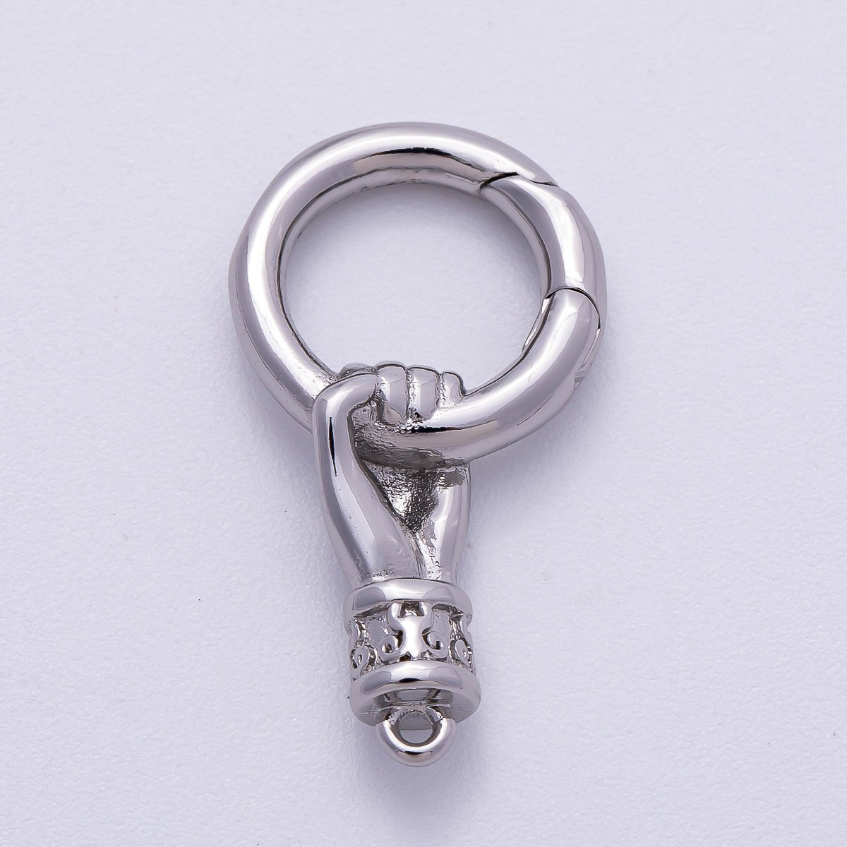 24K Gold Filled 15mm Push Gate Hand Fist Gesture Findings | Z875 - DLUXCA