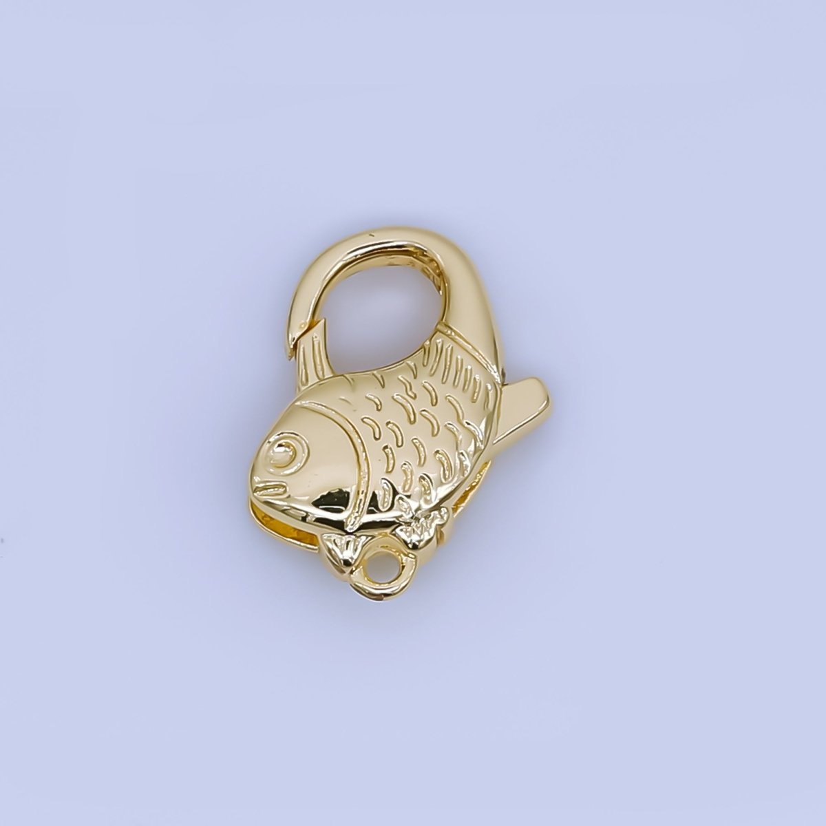 24K Gold Filled 16mm Under the Sea Koi Fish Lobster Clasp Charm Finding | Z1324 - DLUXCA