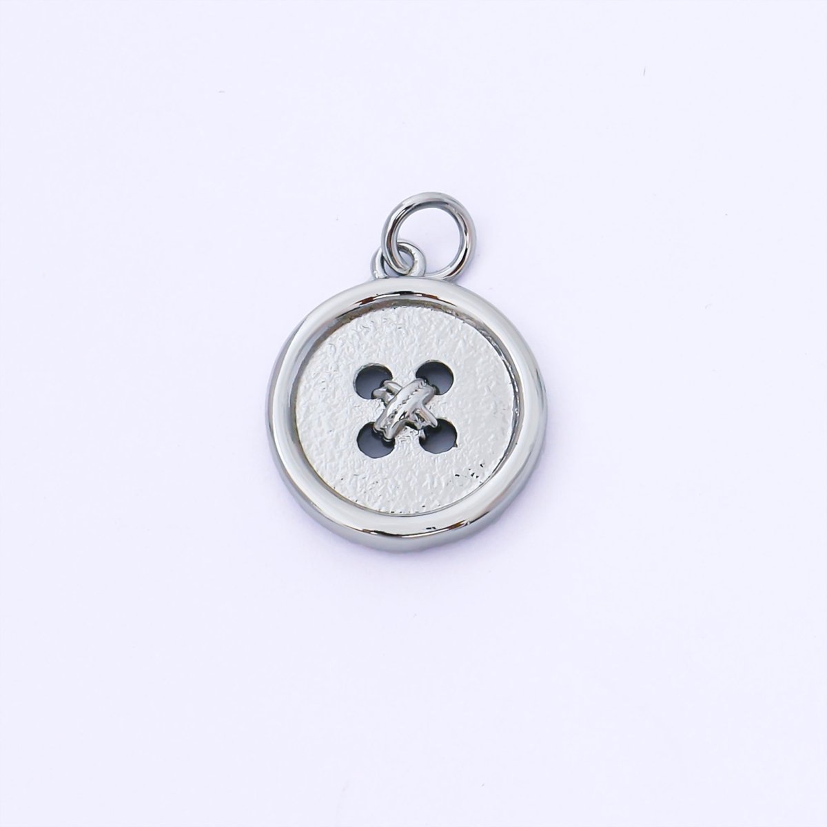 24K Gold Filled 17mm Clothes Buttons Charm in Gold & Silver | AF1548 - DLUXCA