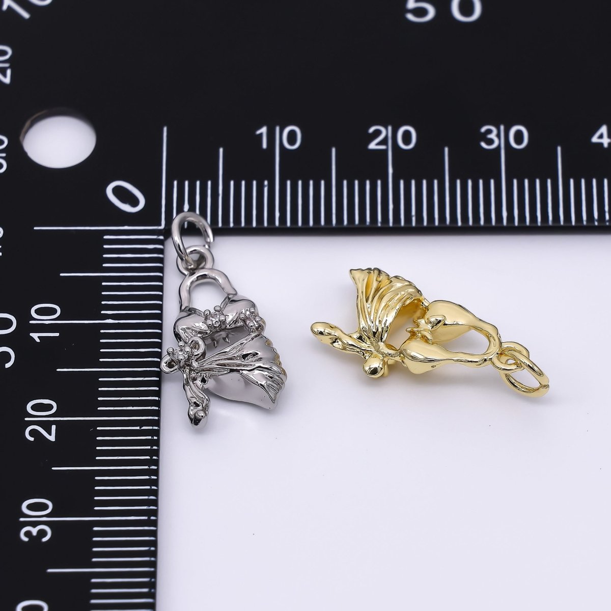 24K Gold Filled 18.5mm Sexy Gorgeous Bikini Charm in Gold & Silver | AH - 551 - DLUXCA
