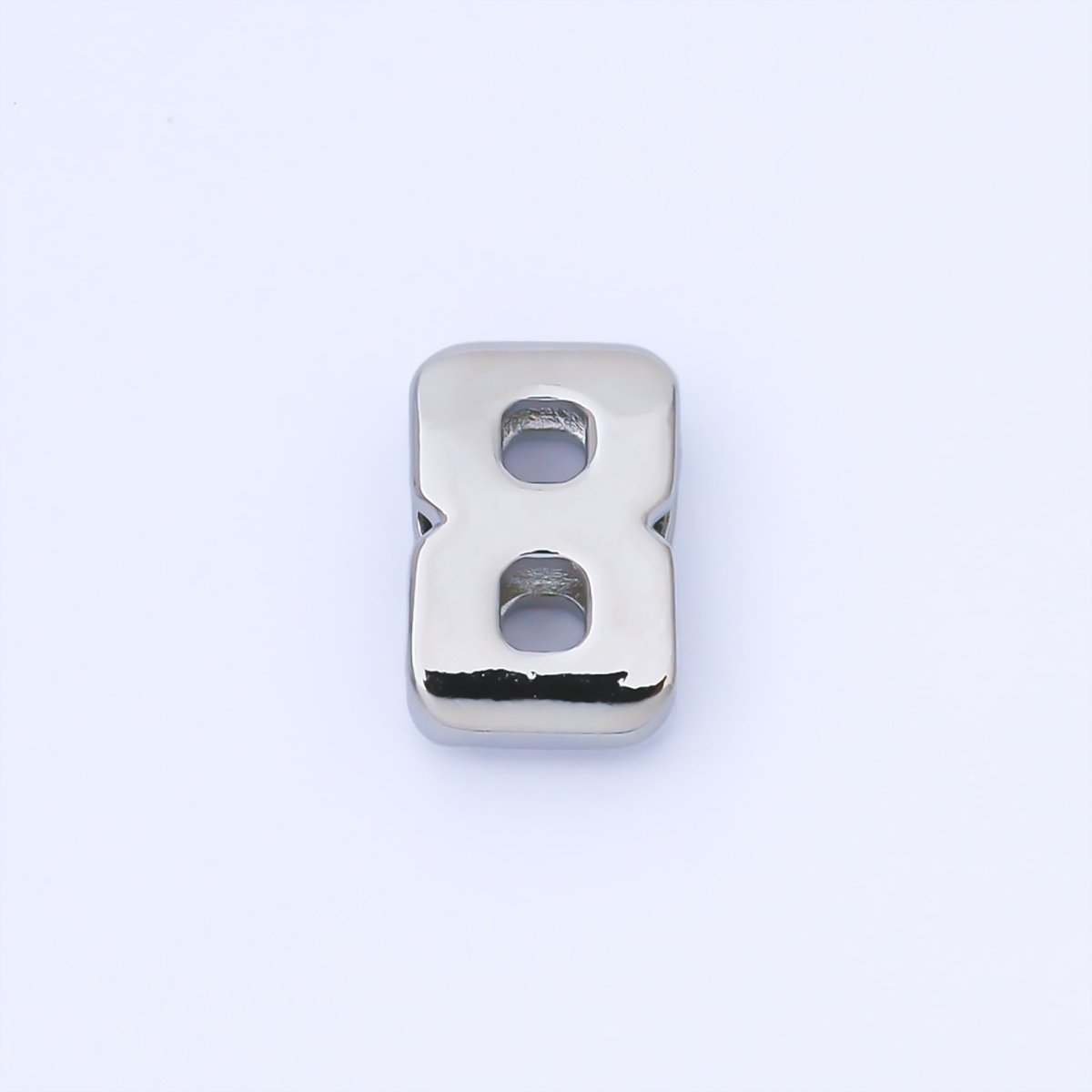 24K Gold Filled 20mm Minimalist Sport Number 0 - 9 Numerology Bead in Silver & Gold | B489 - B850 - DLUXCA