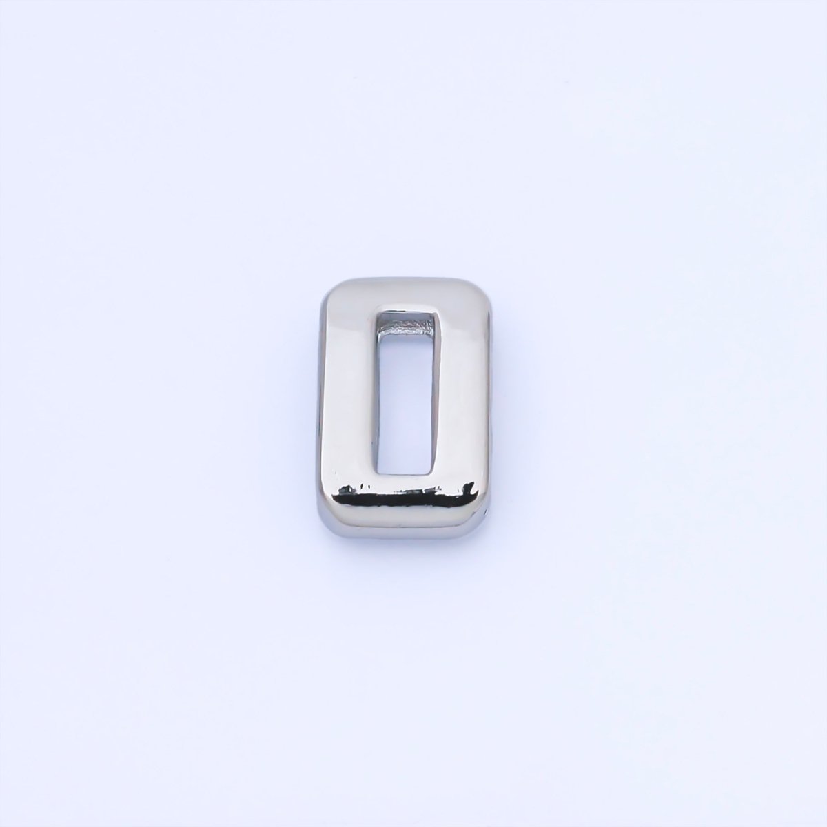 24K Gold Filled 20mm Minimalist Sport Number 0 - 9 Numerology Bead in Silver & Gold | B489 - B850 - DLUXCA