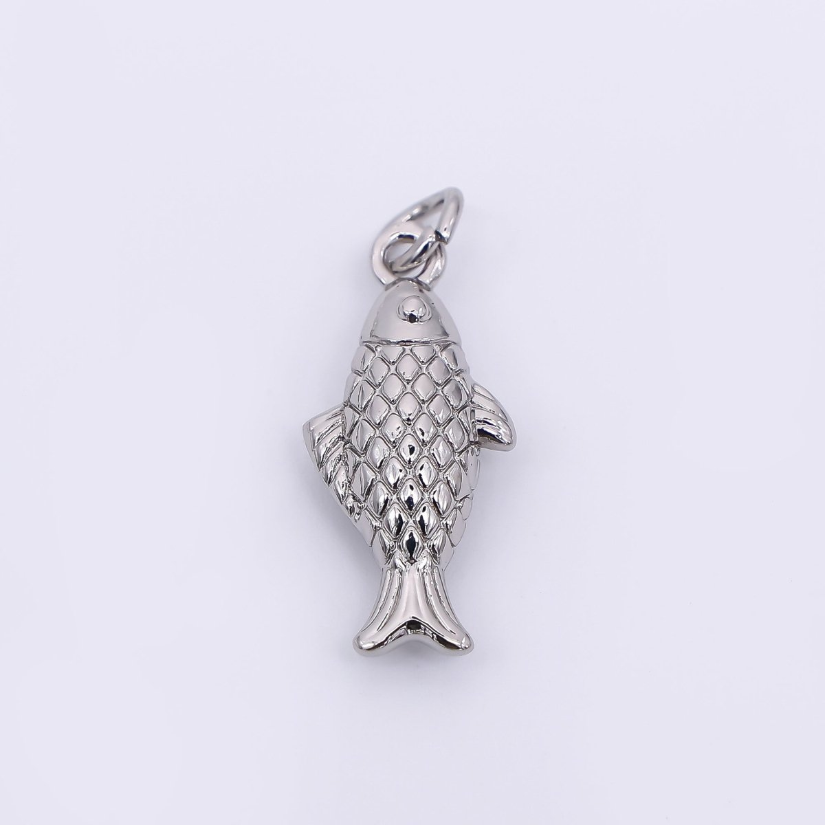 24K Gold Filled 20mm Ocean Fish Animal Charm in Gold & Silver | AH - 583 - DLUXCA
