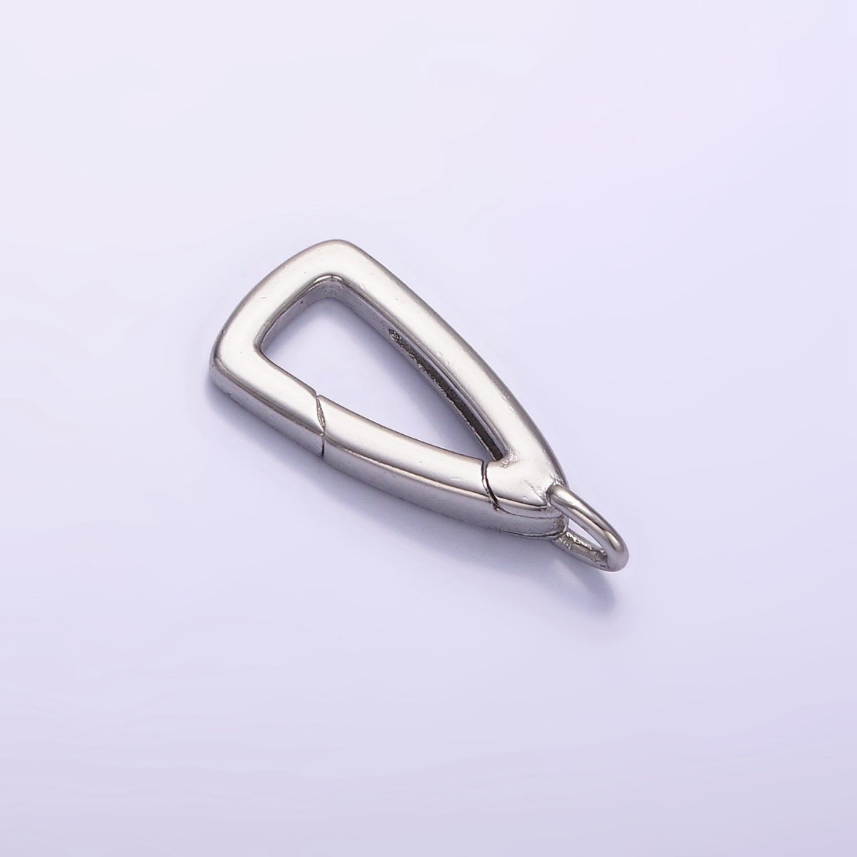 24K Gold Filled 20mm Triangle Push Gate Enhancer Findings in Gold & Silver | Z805 - DLUXCA