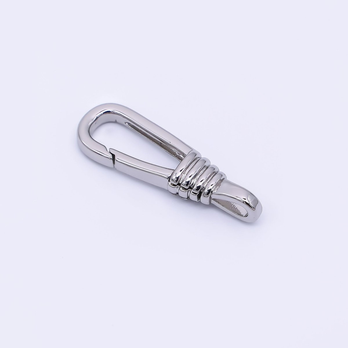 24K Gold Filled 23.5mm Wired - Wrap Push Gate Closure Finding in Gold & Silver | Z - 1314 - DLUXCA