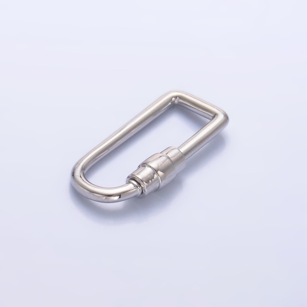 24K Gold Filled 23mm Geometric U - Oblong Carabiner Finding in Gold & Silver | Z1050 - DLUXCA