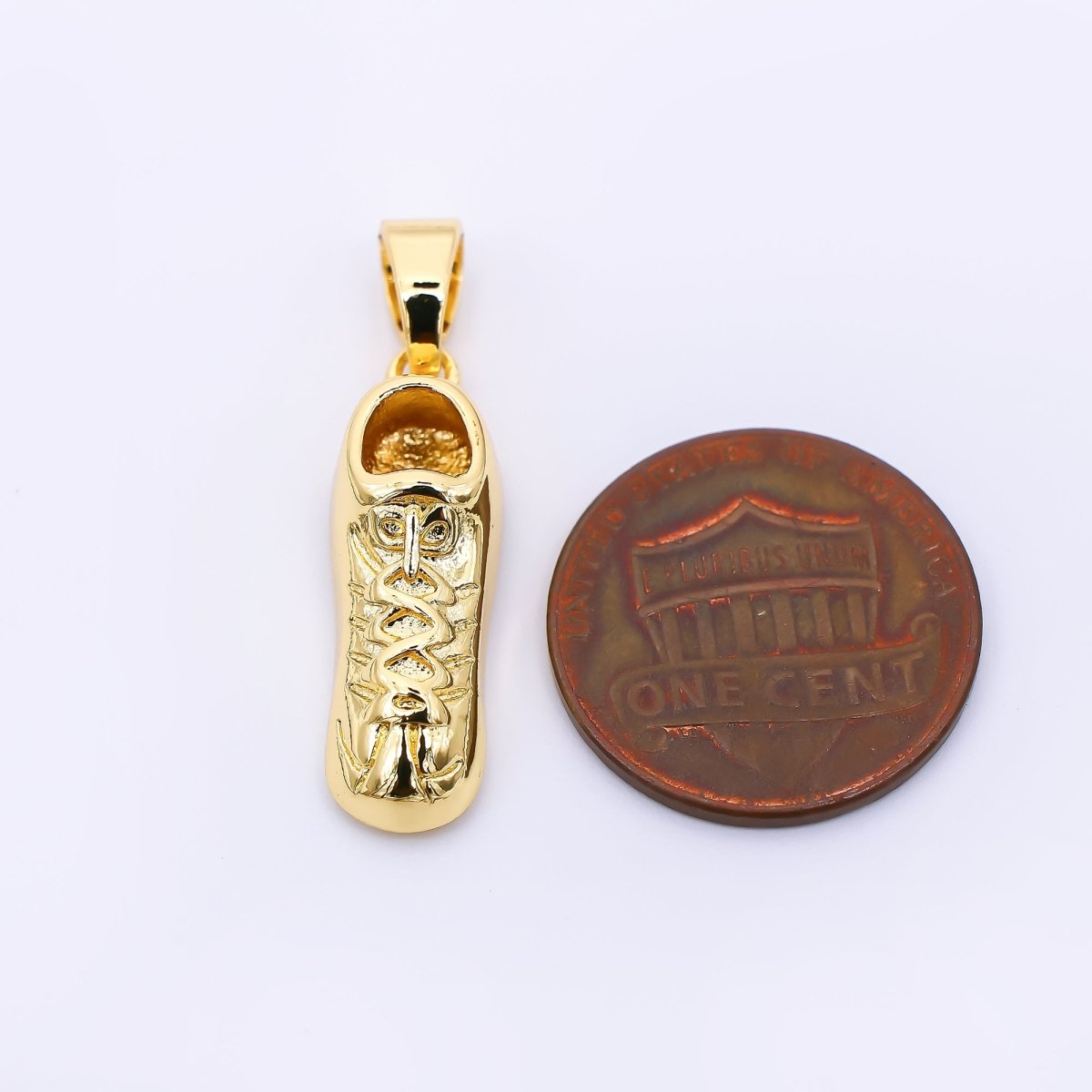 24K Gold Filled 23mm Pickleball Paddle Racket Charm | AH - 467 - DLUXCA