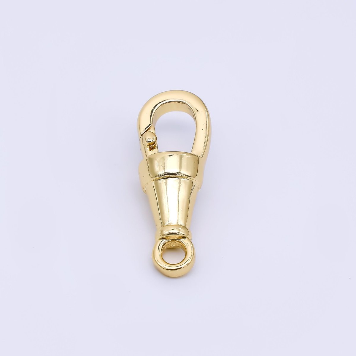 24K Gold Filled 23mm V - Cone Push Gate Closure Finding in Gold & Silver | Z - 1315 - DLUXCA