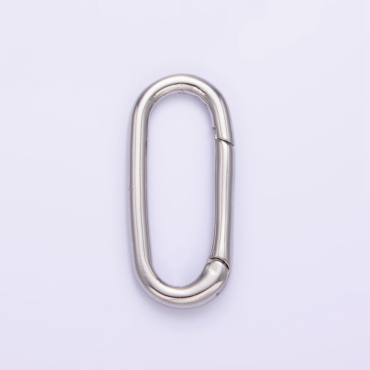 24K Gold Filled 25mm Oblong Push Hinge Gate Findings in Gold & Silver | Z802 - DLUXCA