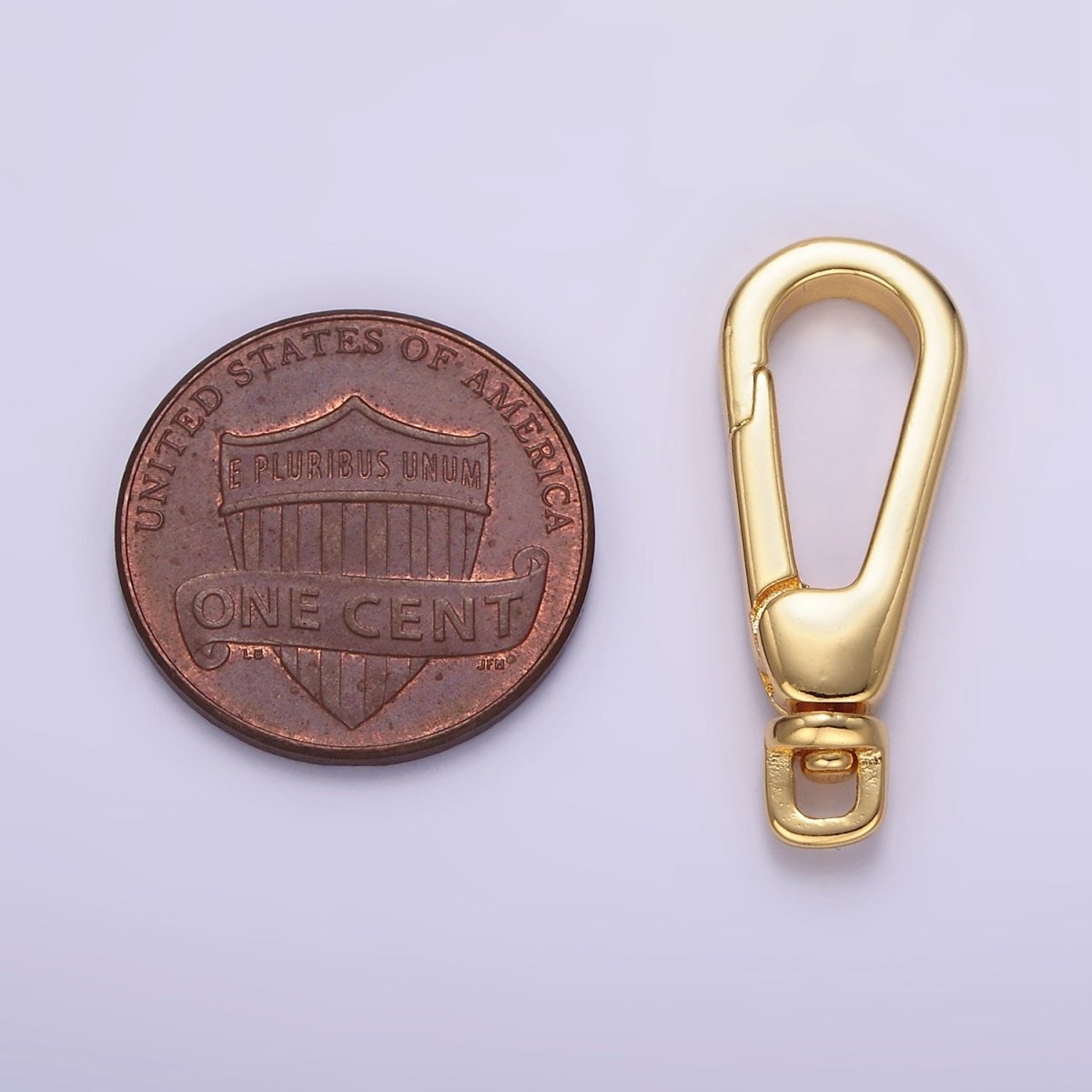 24K Gold Filled 25mm Push Lobster Clasps Spring Gate Swivel Hook Findings in Gold & Silver | Z797 - DLUXCA