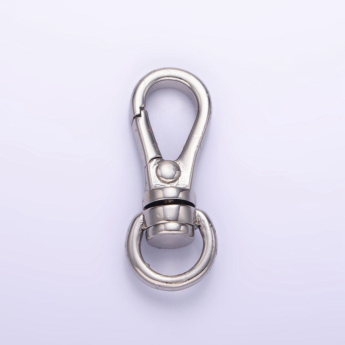 24K Gold Filled 25mm Push Spring Gate Swivel Hook Closure Findings in Gold & Silver | Z799 - DLUXCA