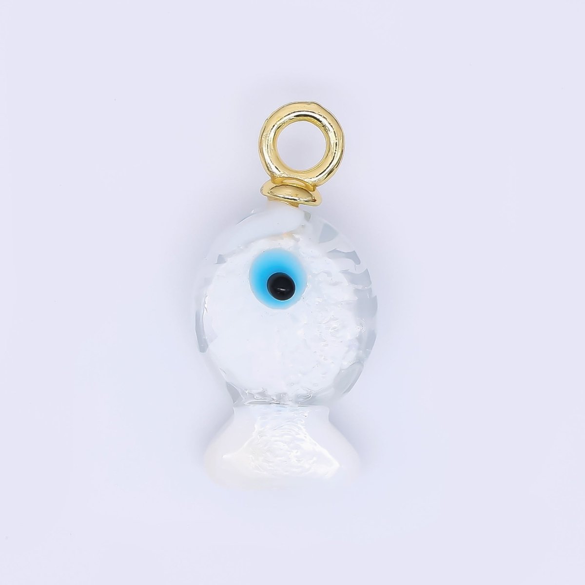 24K Gold Filled 27mm Enamel Tiny Little Fish Animal Charm | AH - 618 - AH621 - DLUXCA