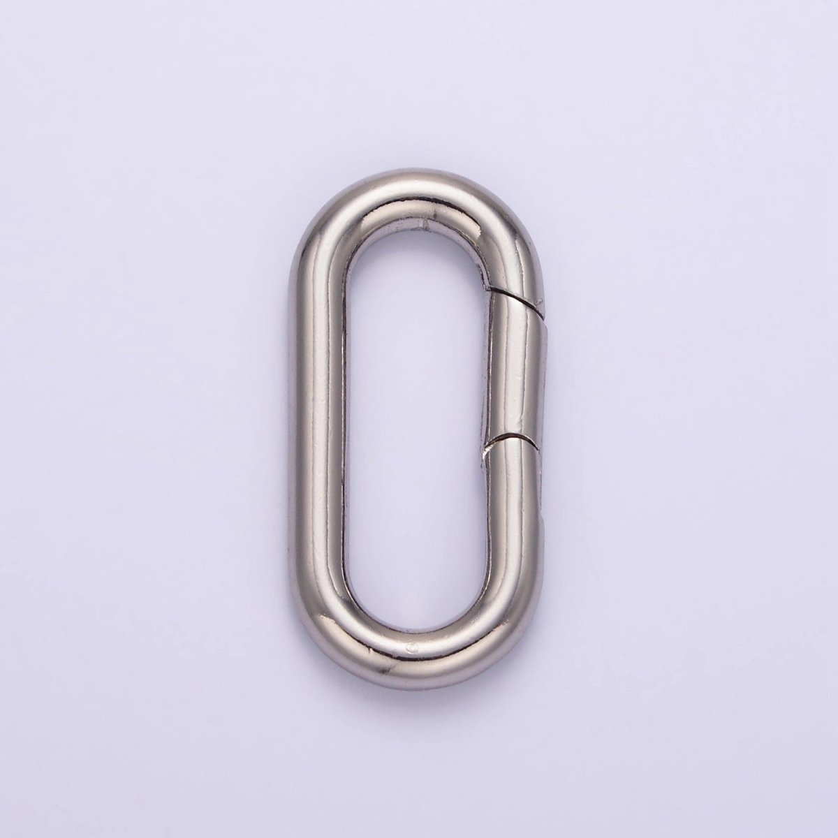 24K Gold Filled 27mm Rectangular Push Spring Gate Ring Closure in Silver & Gold | L080 - DLUXCA
