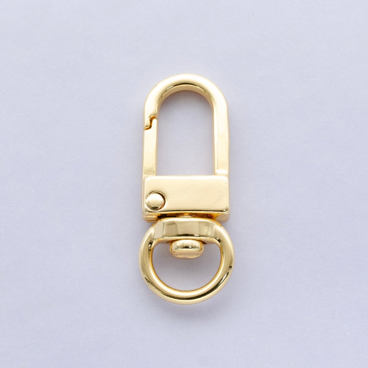 24K Gold Filled 33mm Minimalist Push Gate Swivel Closure Finding | Z1109 - DLUXCA