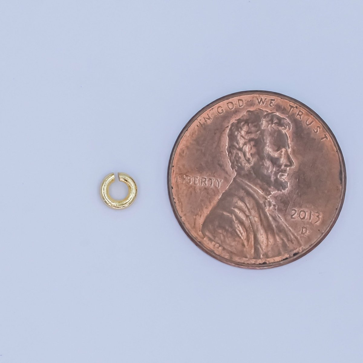 24K Gold Filled 4mm x 1mm Minimalist Jump Ring Set | SP - 1623 - DLUXCA