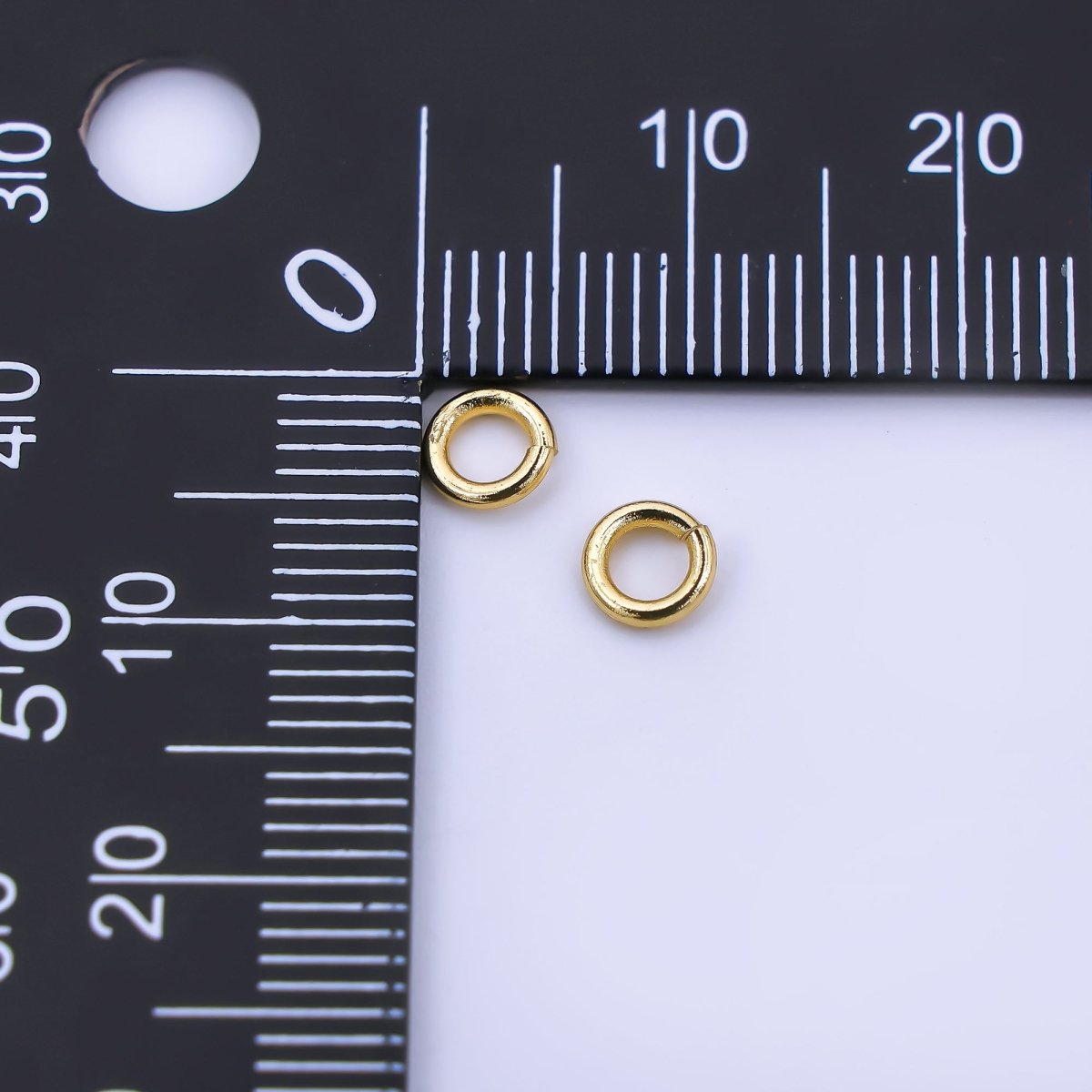 24K Gold Filled 5mm Classic Tiny Round Jumpring Findings in Gold & Silver | SP1640 - DLUXCA