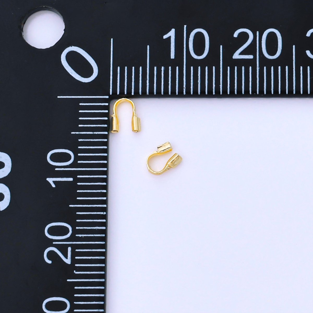 24K Gold Filled 5mm Minimalist Wire Guard Findings Set | Z1035 - DLUXCA