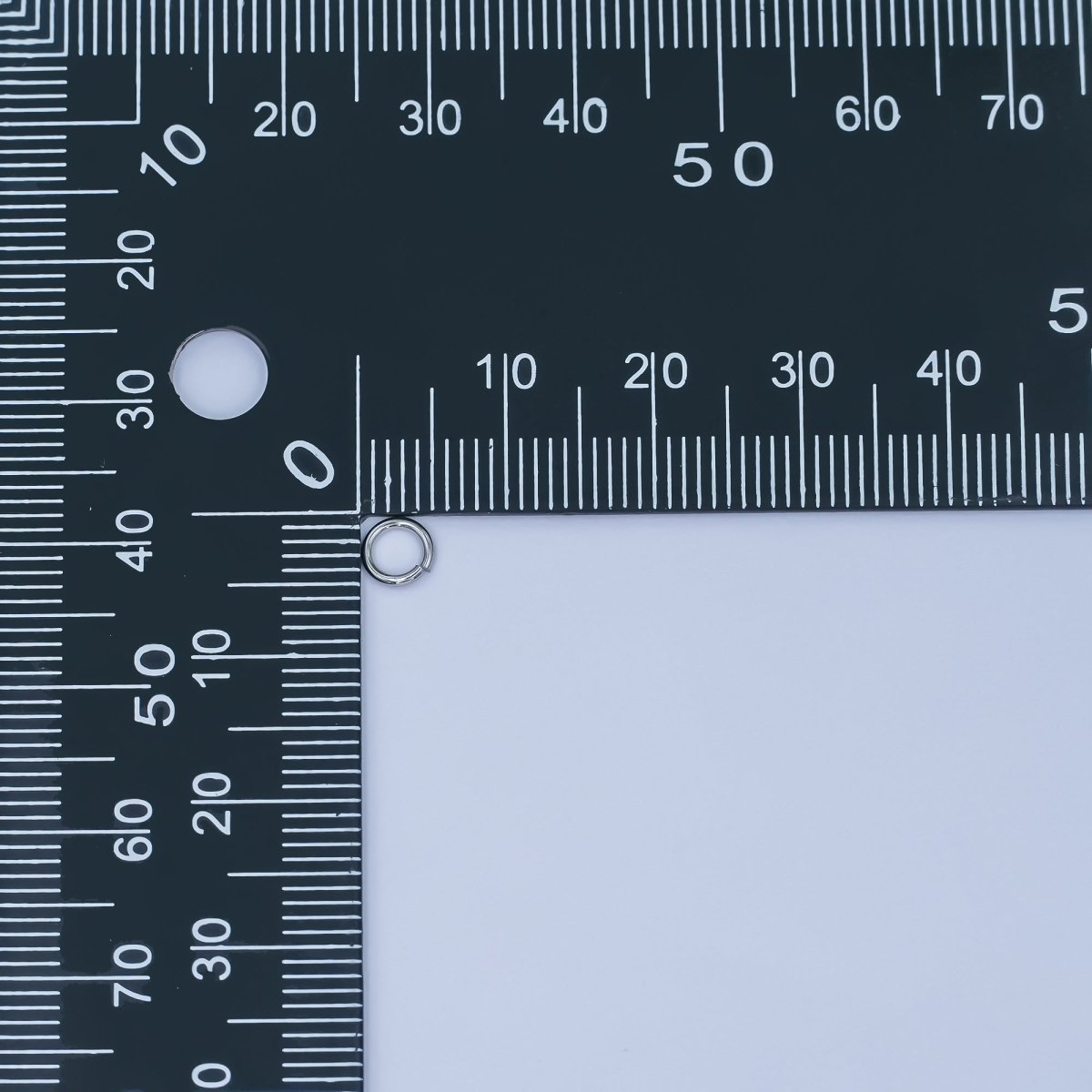 24K Gold Filled 5mm x 0.8mm Minimalist Jump Ring Set in Gold & Silver | SP - 1622 - DLUXCA