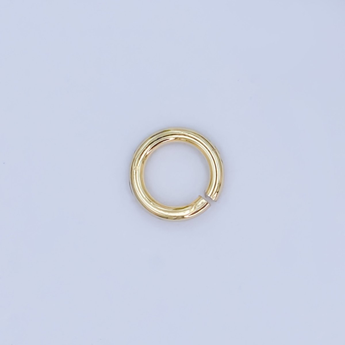 24K Gold Filled 5mm x 0.8mm Minimalist Jump Ring Set in Gold & Silver | SP - 1622 - DLUXCA