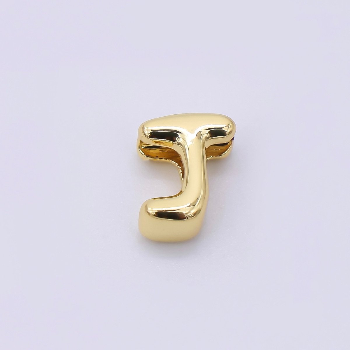 24K Gold Filled 8mm Initial Letter Alphabet Chubby Spacer Bead | AF027 - AF039 - DLUXCA