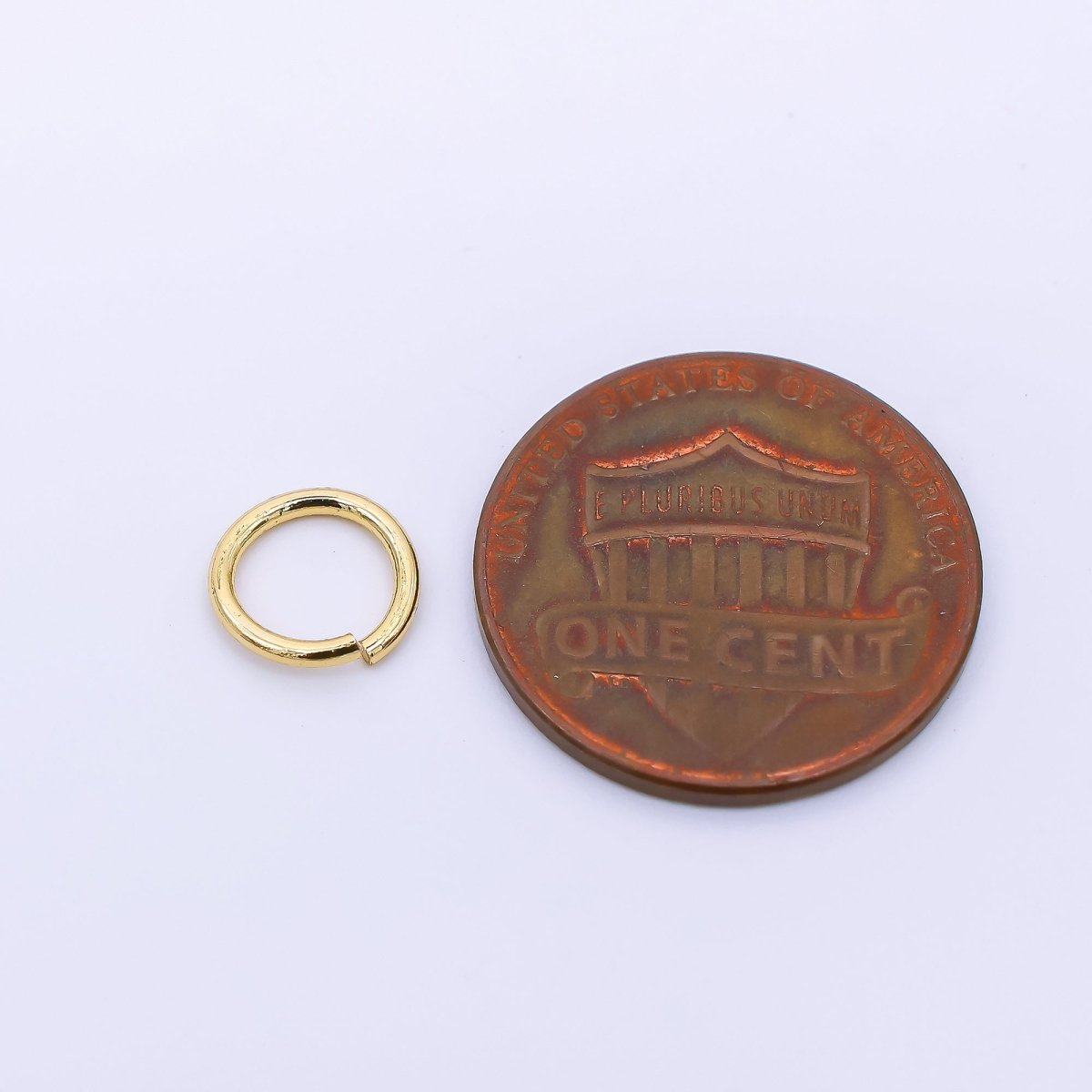 24K Gold Filled 8mm Tiny Circle Round Jumpring Findings | SP1641 - DLUXCA
