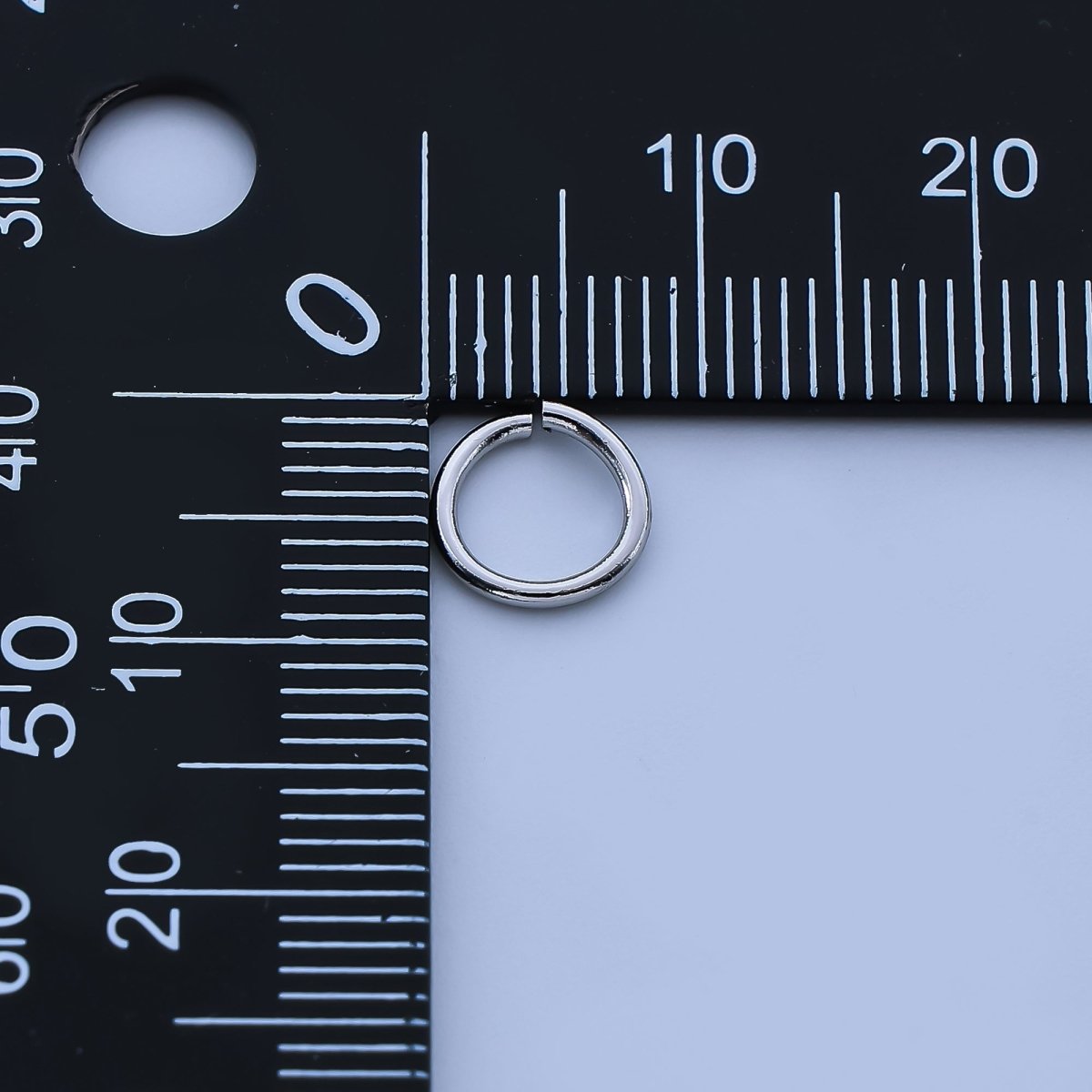 24K Gold Filled 8mm x 1mm Minimalist Round Jump Ring Findings Set in Gold & Silver | SP - 01641 - DLUXCA