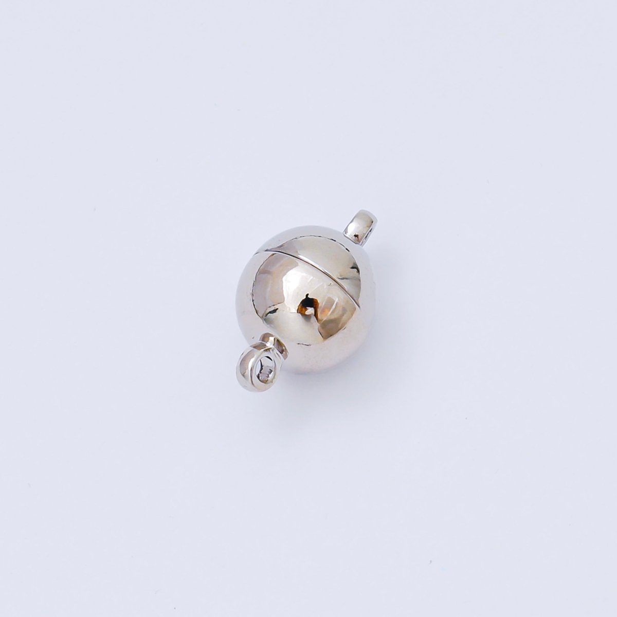 24K Gold Filled 9.7mm Minimalist Round Magnetic Closure Finding in Gold & Silver | Z1107 - DLUXCA