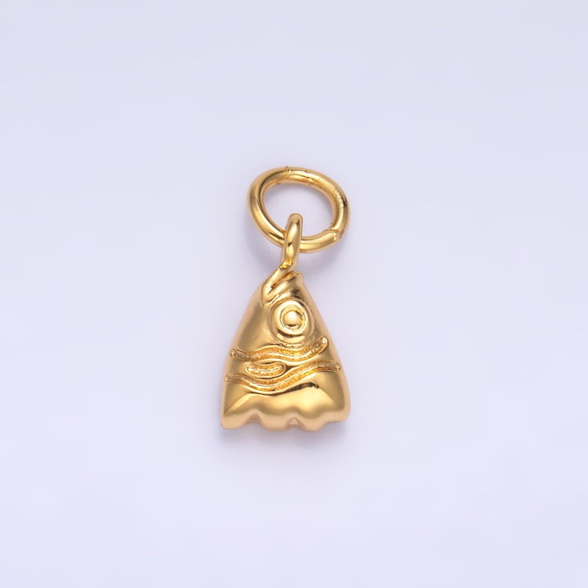 24K Gold Filled Animal Fish Head Mini Charm in Gold & Silver | W875 - DLUXCA