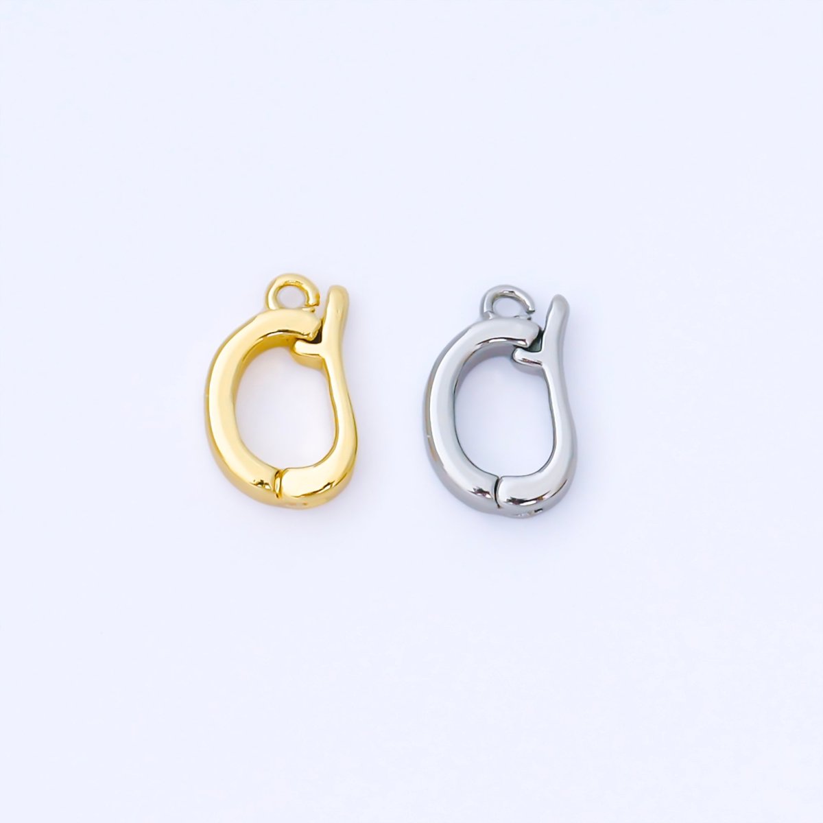 24K Gold Filled Bail Enhancer Minimalist Charm Holder Hinged Bail Z1491 - DLUXCA