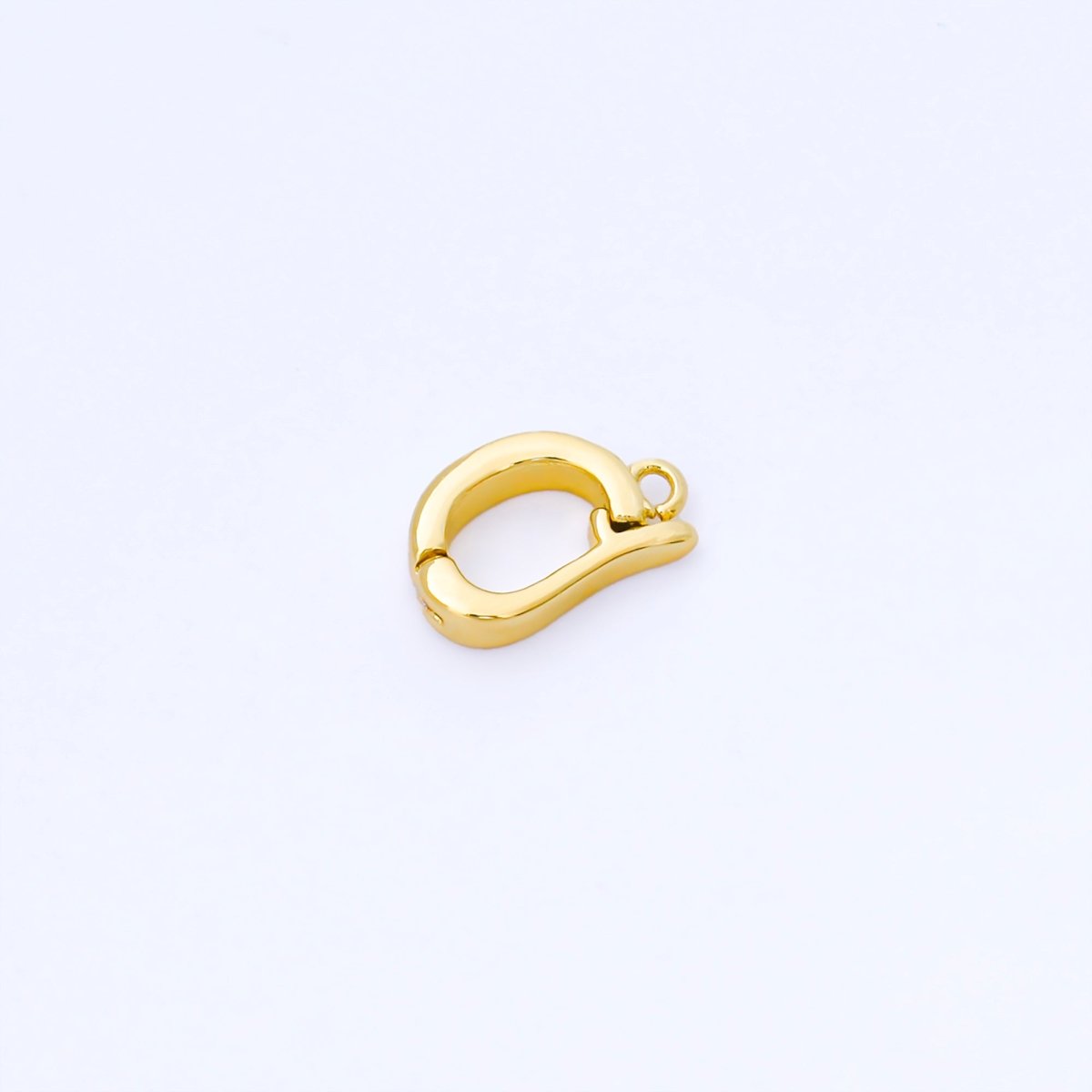 24K Gold Filled Bail Enhancer Minimalist Charm Holder Hinged Bail Z1491 - DLUXCA