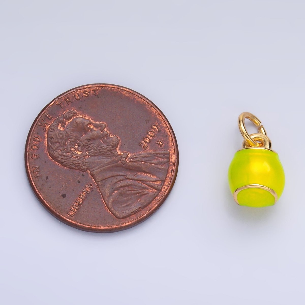 24K Gold Filled Baseball Sports 3D Multidimensional Charm | W436 - DLUXCA