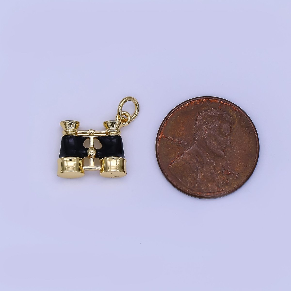 24K Gold Filled Black Binoculars Telescope 3D Multidimensional Charm | N1325 - DLUXCA