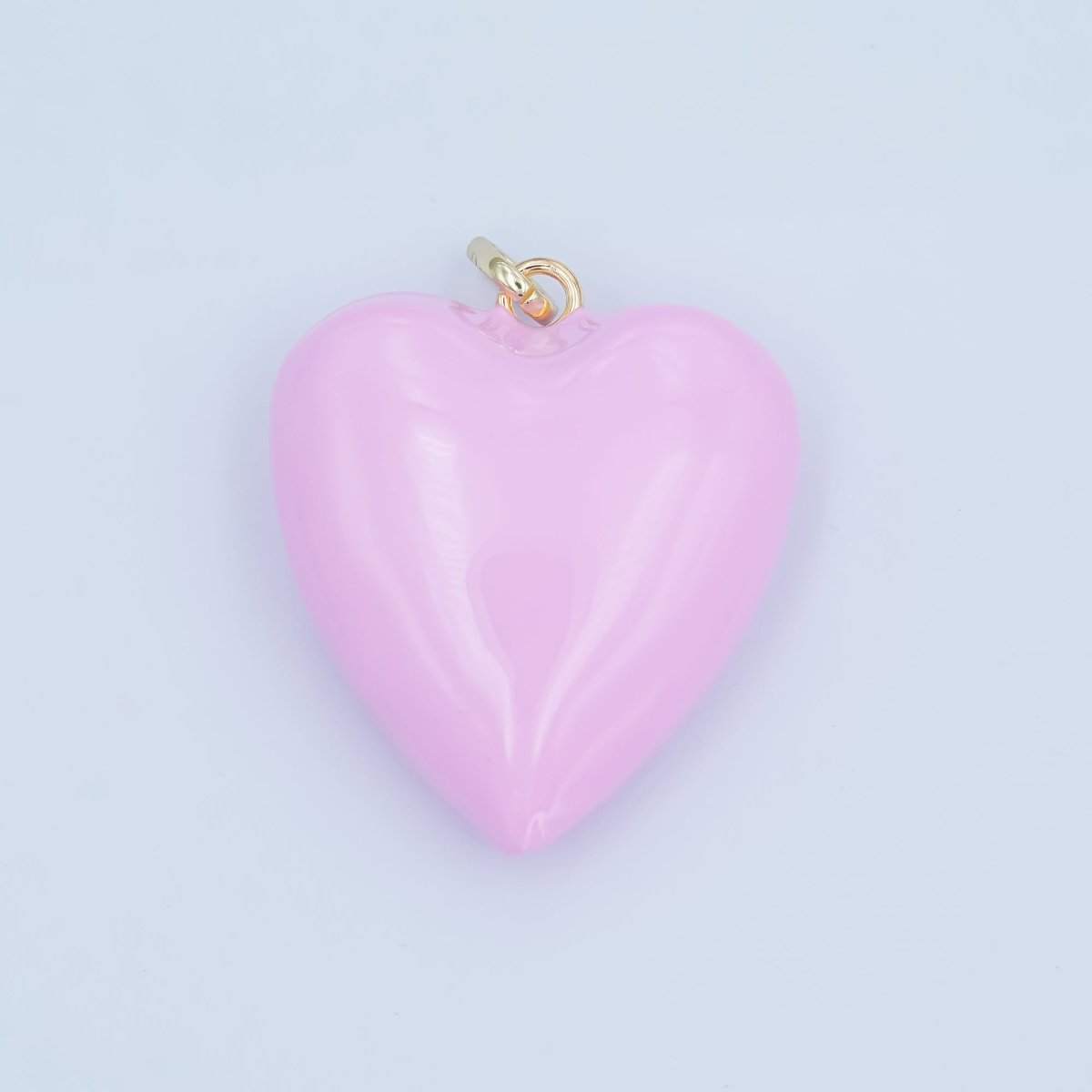 24K Gold Filled Blue, Pink, Purple Enamel Heart Charm | AA1497 - AA1499 - DLUXCA