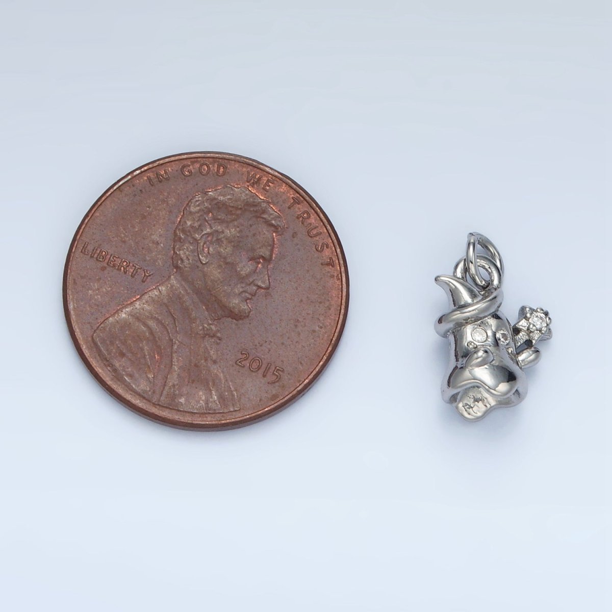 24K Gold Filled Celestial Star Witch Ghost Mini Charm in Gold & Silver | E392 - DLUXCA