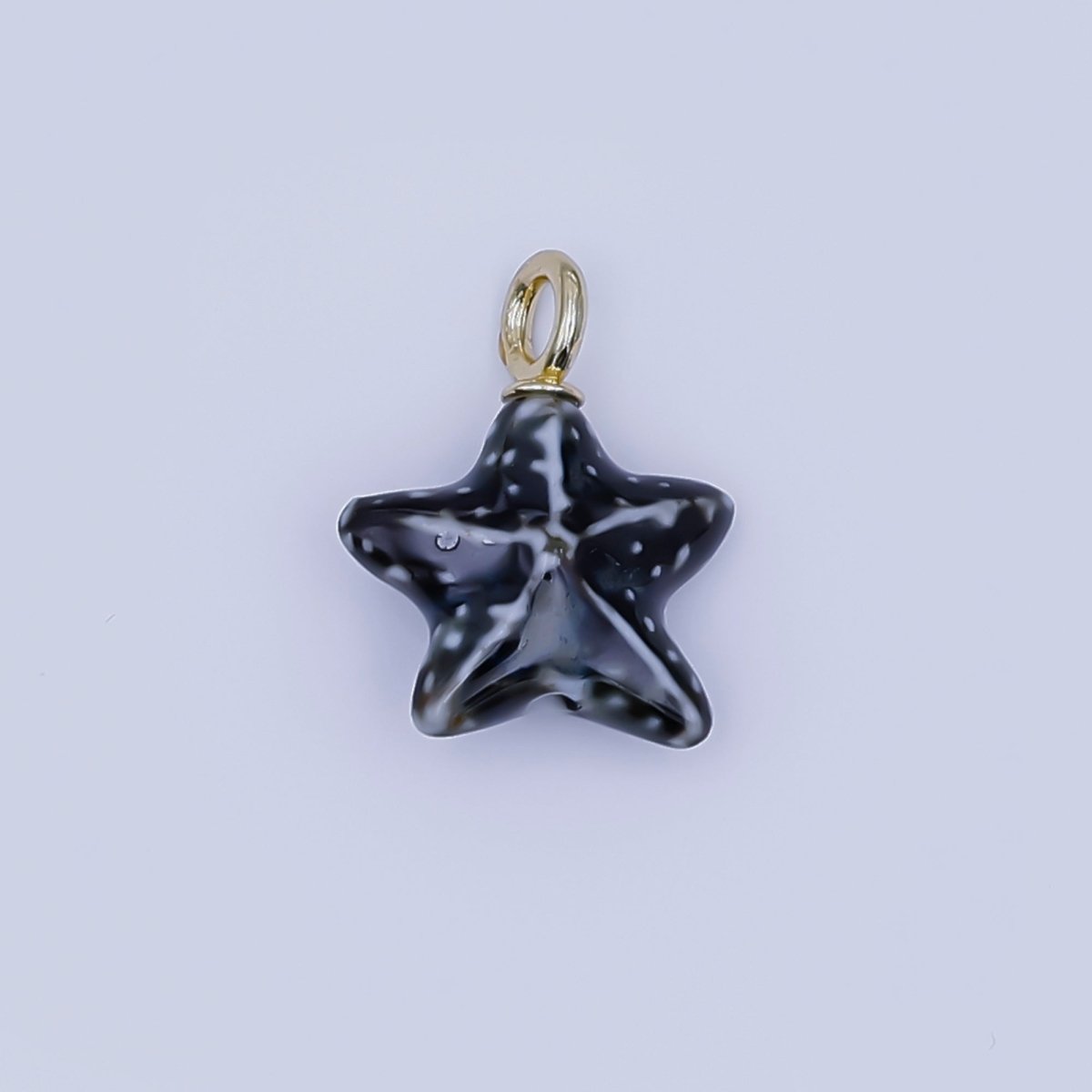 24K Gold Filled Ceramic Starfish Drop Pendant | N099 - N103 - DLUXCA