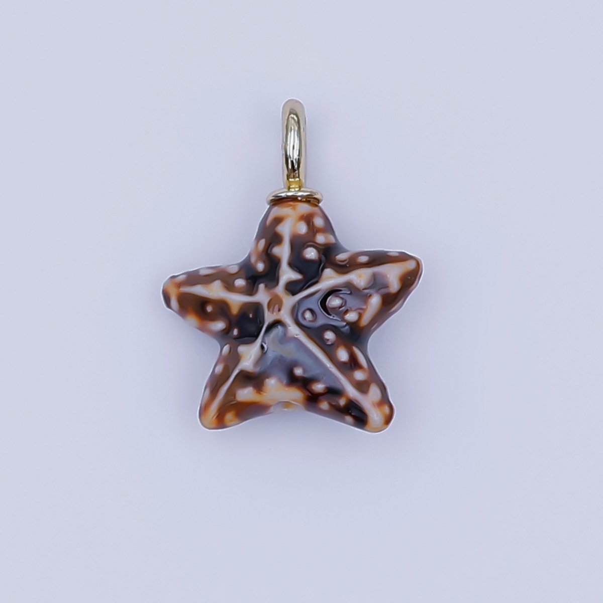 24K Gold Filled Ceramic Starfish Drop Pendant | N099 - N103 - DLUXCA