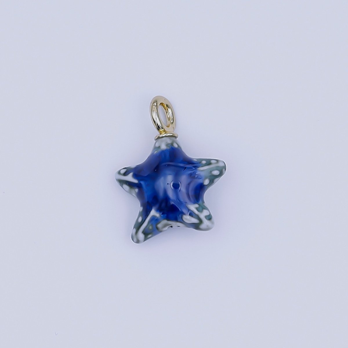 24K Gold Filled Ceramic Starfish Drop Pendant | N099 - N103 - DLUXCA