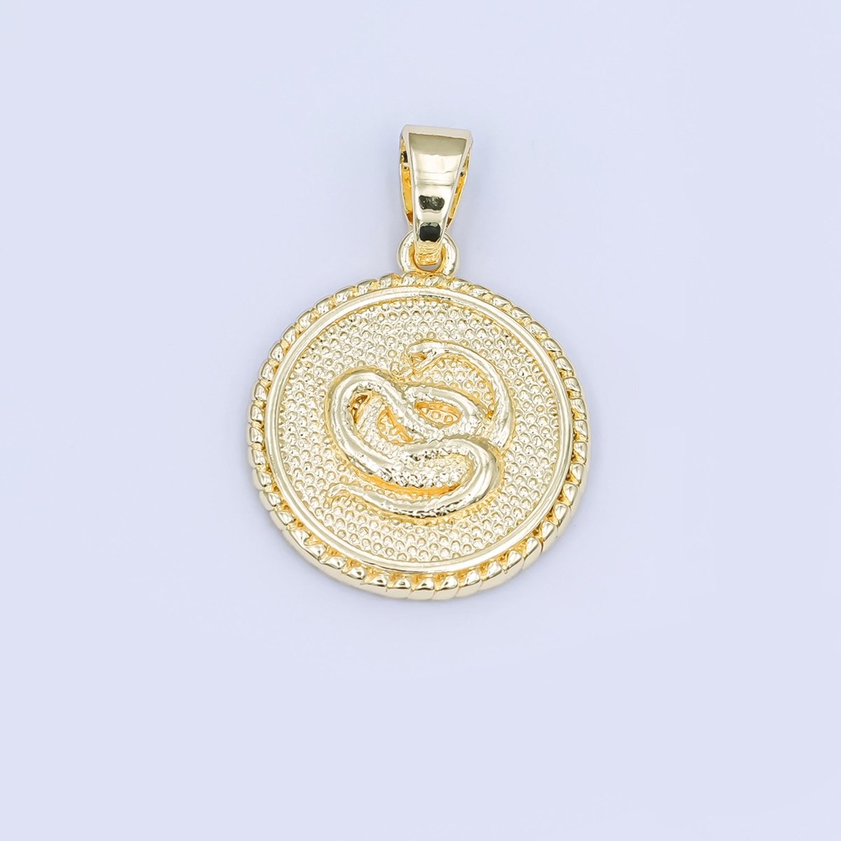 24K Gold Filled Chinese Zodiac Animal Round Pendant | A1319 - A1324 - DLUXCA