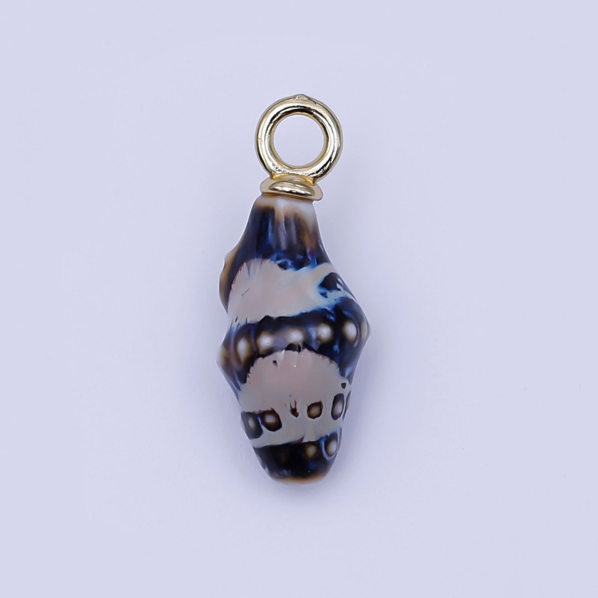 24K Gold Filled Conch Sea Shell Ceramic Drop Pendant | N104 - N107 - DLUXCA