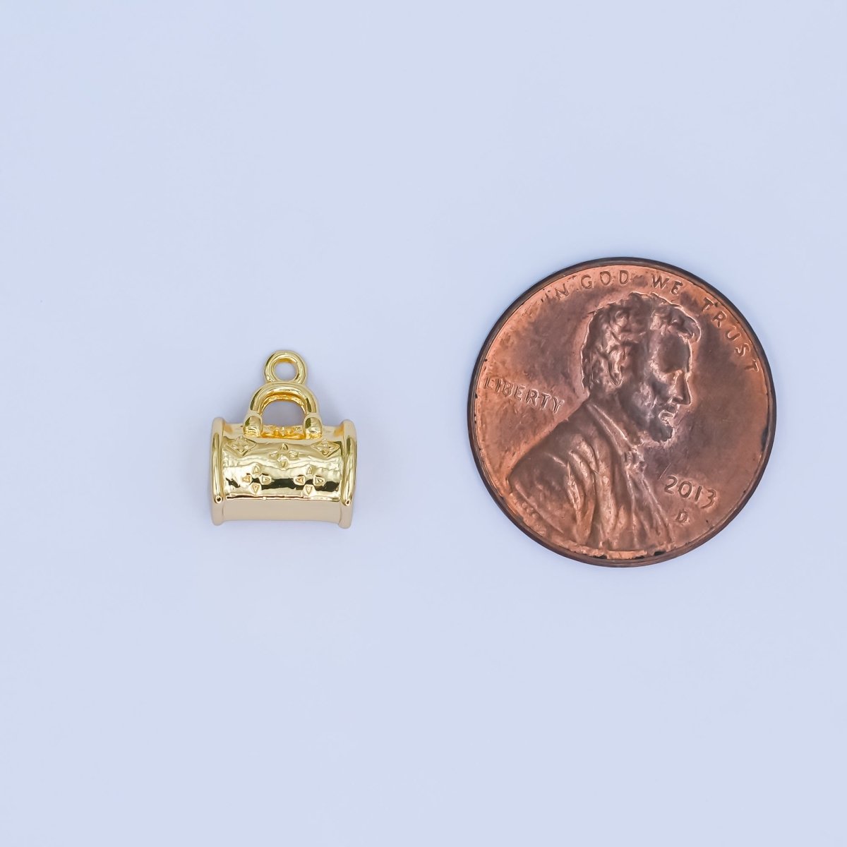 24K Gold Filled Decorated Bag Purse Mini Multidimensional Charm | N043 - DLUXCA