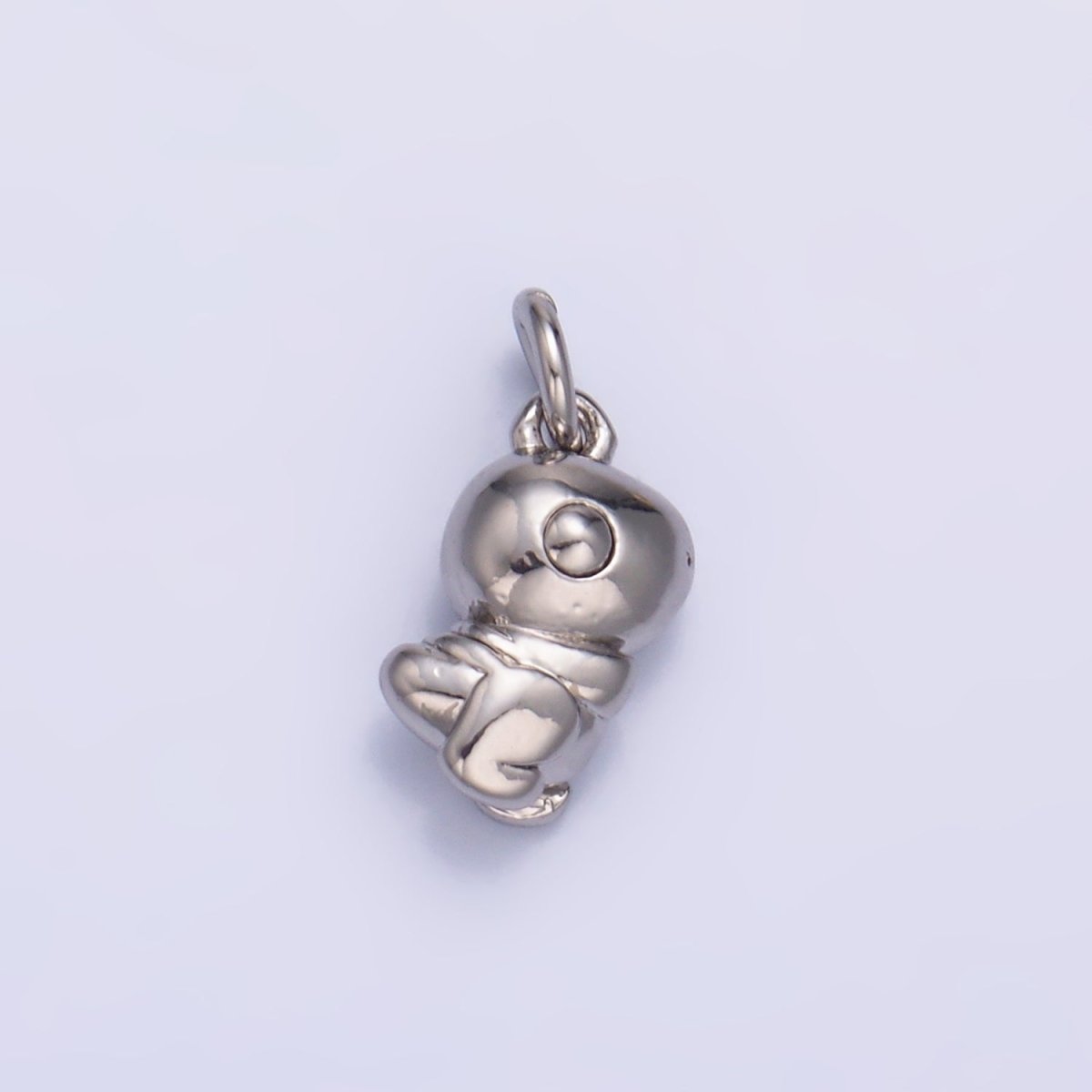 24K Gold Filled Dinosaur Multidimensional 3D Charm in Gold & Silver | W874 - DLUXCA